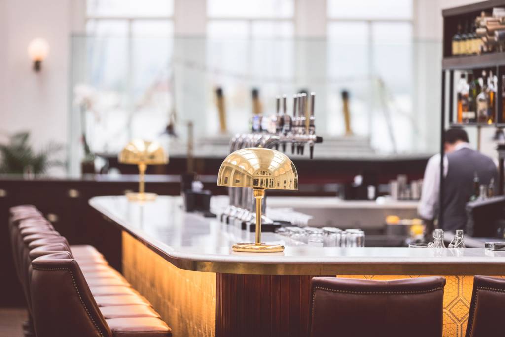 Our Turku table lamp at the Titanic Hotel Belfast