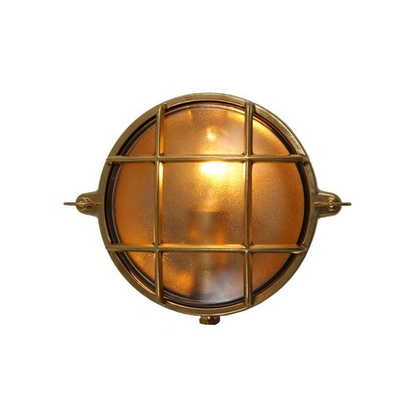 Add a nautical feeling to your themed patio or boathouse with the Ergo marine round small bulkhead light. This 1950s inspired ship light is perfect for beside the door or above it to light the entryway.