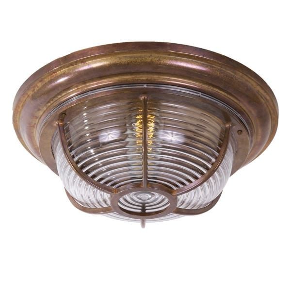 Practical and functional, the Adur marine ceiling light brings a nautical appeal to any location. A classic bulkhead light with central fixing hole popular for outdoor porches