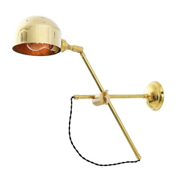 With sleek lines, the Bogota quirky wall light is a unique fixture that will add luster to your decor and dazzle your friends. This contemporary swing arm lamp looks great over a bed or kitchen unit as it does on bookshelves or as a wall mounted desk lamp.