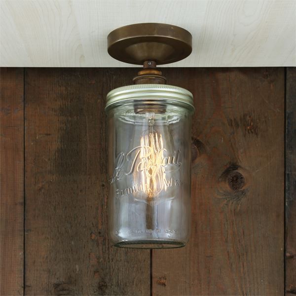 With a vintage-style design, the Jam Jar flush ceiling light will cast a soft glow over your space. Perfect for low ceilings, this vintage ceiling light is versatile enough to enhance any residential, retail or commercial space.