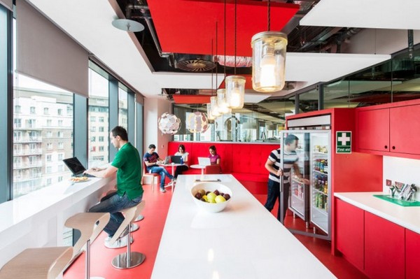 Jam Jar pendants from Mullan Lighting at Google HQ, Dublin