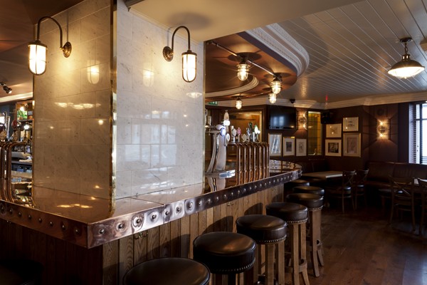 Our Fabo well glass wall lights proudly sit on the walls of The Magpie Inn , Dublin 