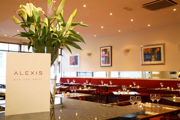Luxurious lampshades showcase the quality on offer at Alexis Bar and Grill