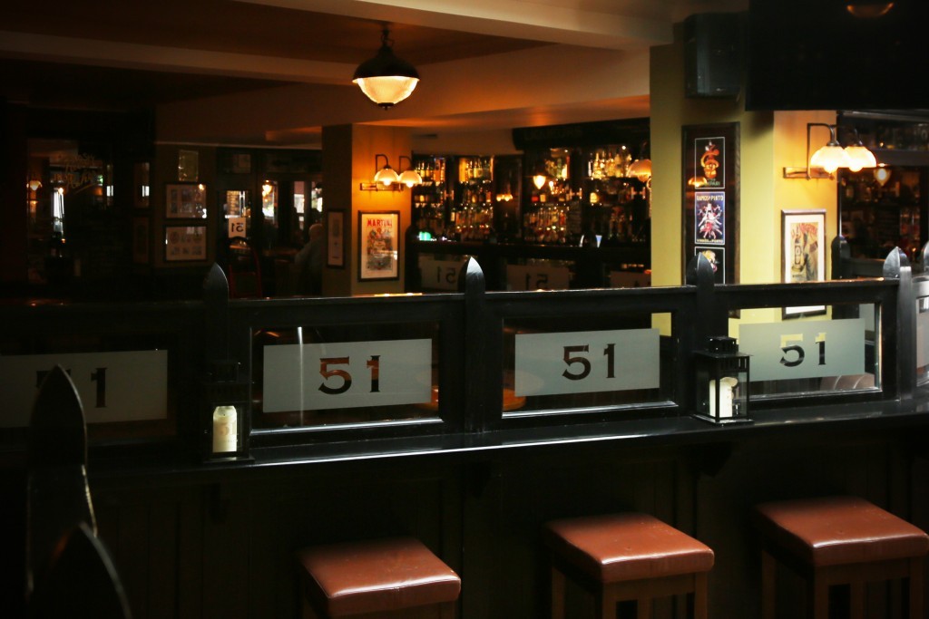 Traditional-style lighting on show at The 51 Bar, Dublin
