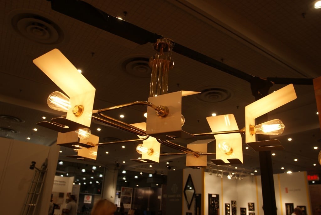 Mullan Lighting showcased their Petra chandelier at ICFF in New York City.