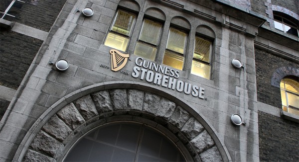 Enjoy a pint of the black stuff under our lights at the Guinness Storehouse