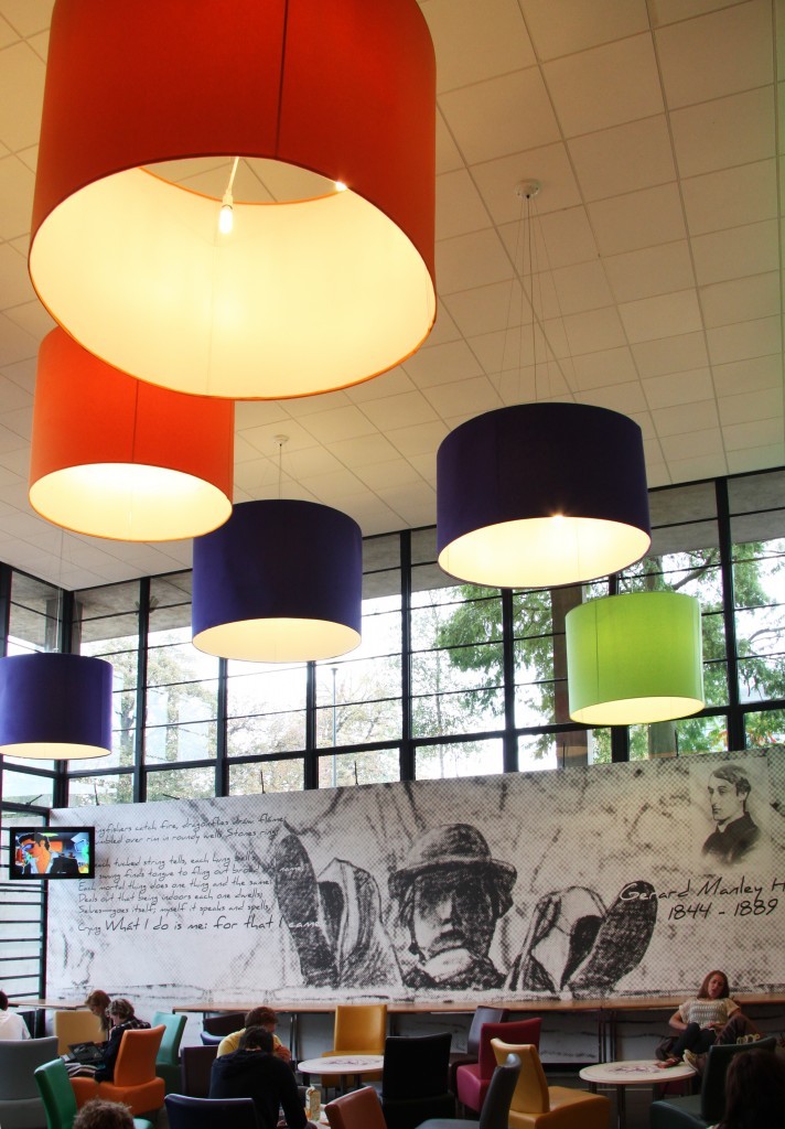 Bespoke lampshades from Mullan Lighting transformed UCD's Global Lounge into a fun and vibrant area