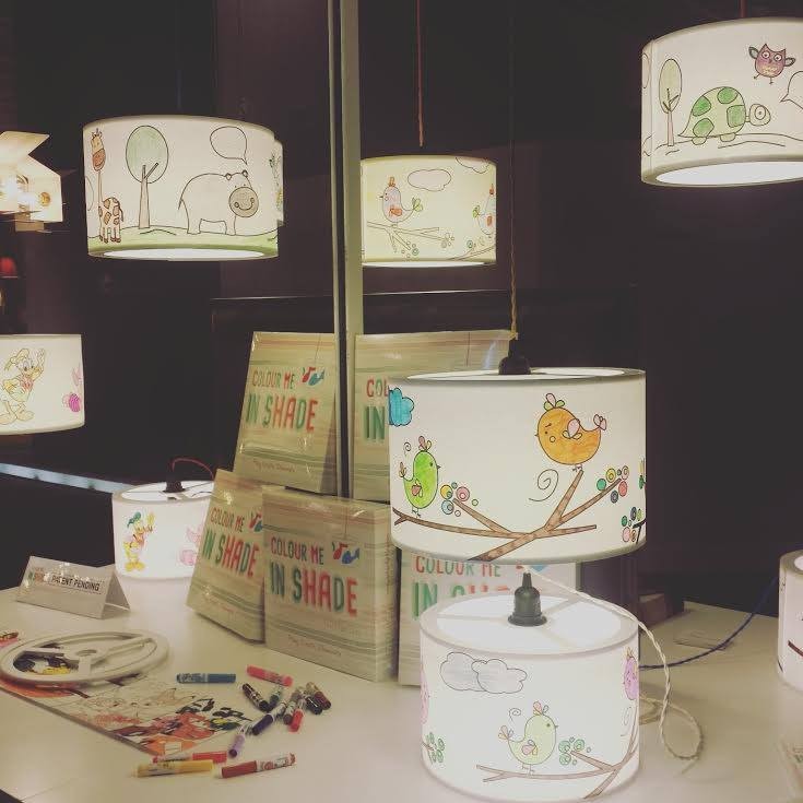 Mullan Lighting showcased their Colour Me Lampshade product at Light + Building, Frankfurt