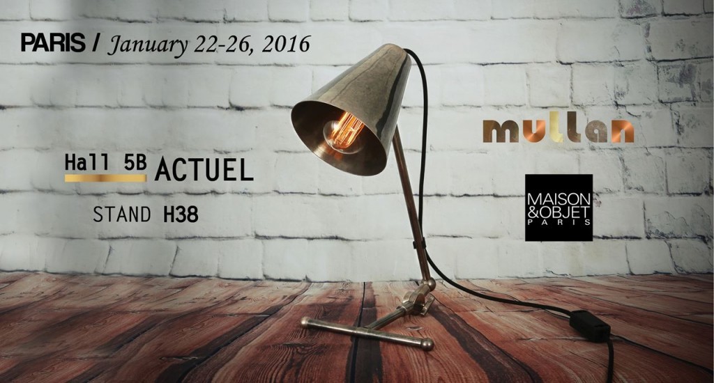 See you in Paris: Mullan Lighting at MAISON&OBJET 2016