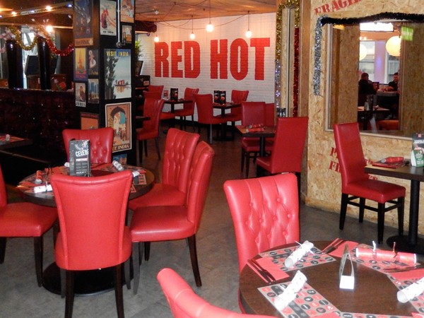 Enjoy a selection of ethnic food under our industrial light fixtures at Red Hot World Buffet