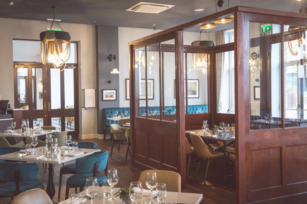 Our bespoke lights featured at the Wolff Grill restaurant