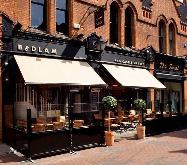 An eclectic lighting approach for Bedlam restaurant, Dublin