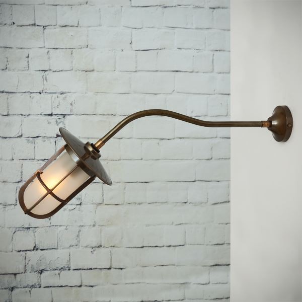 With a modernist touch, the Brom well glass wall light is the perfect finishing touch for adding character to your outdoor setting. In addition, this fixture can light the path to your door to welcome guests with a soft lighting.