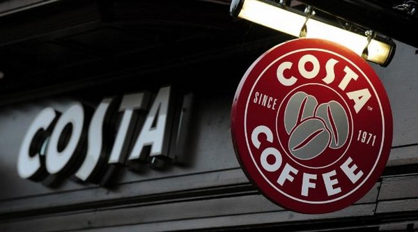 Mullan Lighting provide light fixtures for Costa Coffee in Ireland