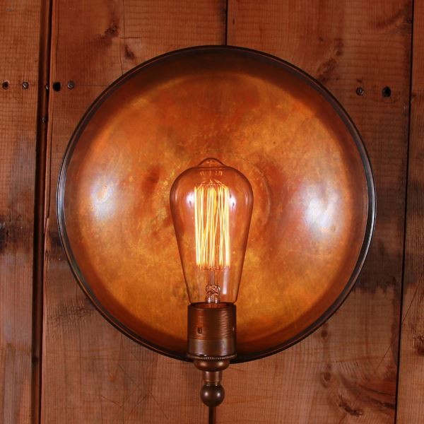 Perfect to accent a steampunk or industrial theme, the Cullen industrial dish wall light is versatile enough to enhance any residential, retail or commercial space. This industrial wall lamp is a ?ne decorative piece with a great visual effect.