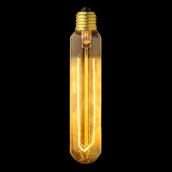 With its warm amber glow, the E27 XL tube squirrel cage filament bulb creates a cosy ambiance in your home. 