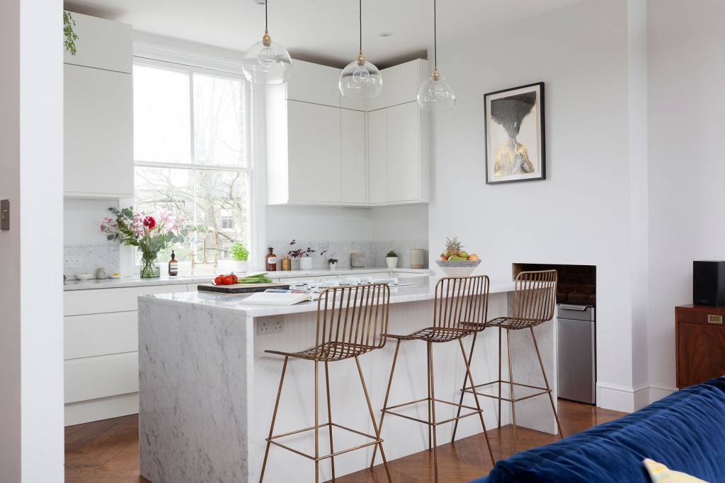 This clean, modern kitchen space was delicately designed by Phillips Design Studio