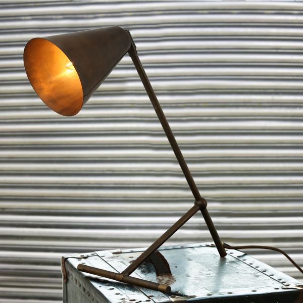 The Havana industrial table lamp is slim and handsomely designed with a industrial look that easily matches with modern and industrial interiors. The body of this desk lamp features traditional details that becomes a perfect addition to any den or office.