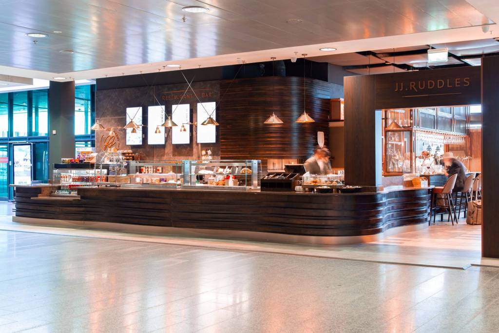 We produced pendant lights and wall lights for JJ Ruddles Bar & Restaurant at Shannon Airport 