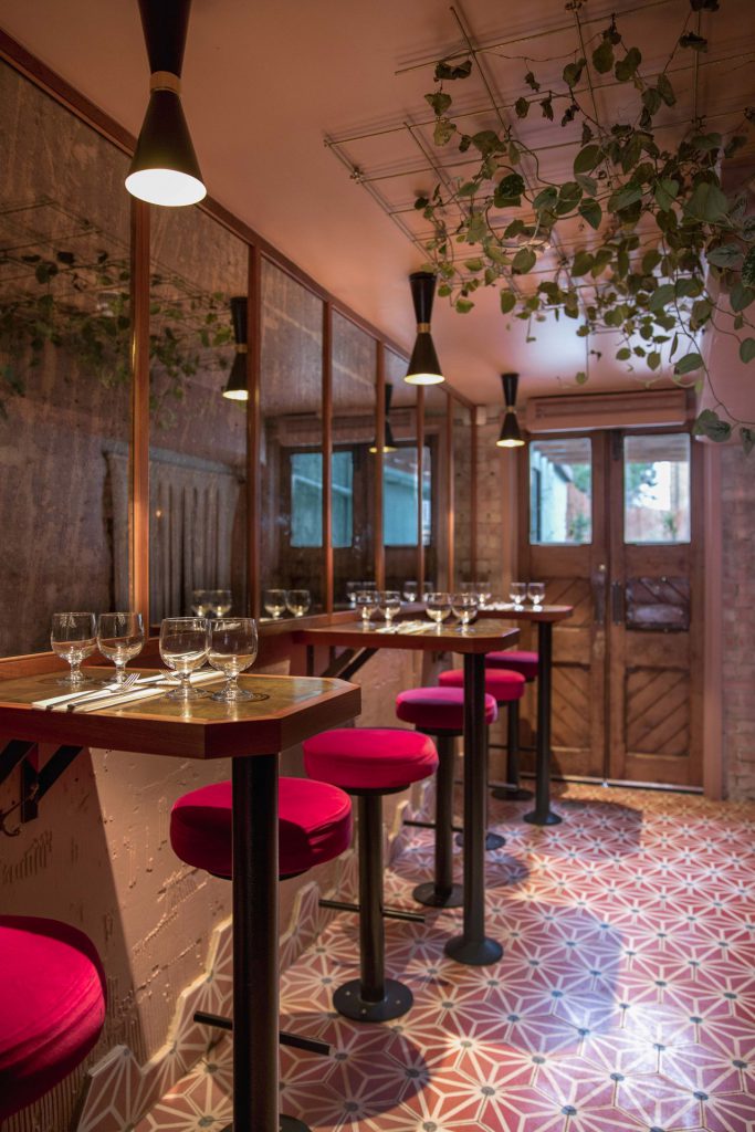 Our Cairo pendants in the Orangerie of Kudu restaurant, London