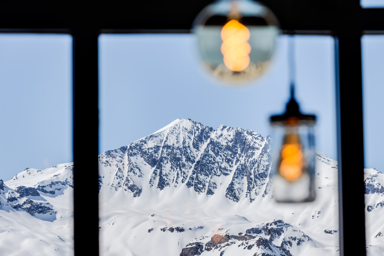 Vintage lights from Mullan Lighting in the French Alps