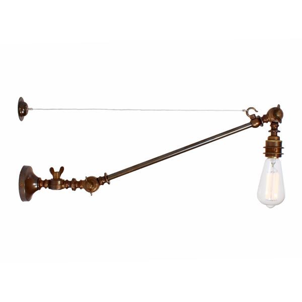 Designed to attend your needs, the Manick adjustable industrial wall light is a reproduction for the trending modern farmhouse style setting. This industrial wall lamp is perfect on either side of a bed headboard or next to a favorite reading chair.