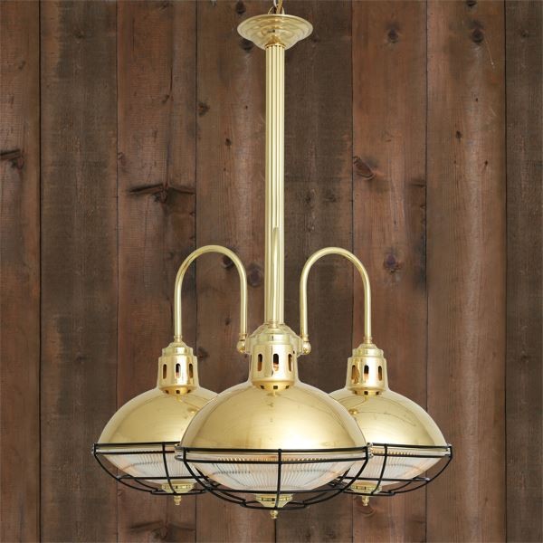 The Marlow industrial cage lamp chandelier will easily add a touch of industrial character to your home or loft space. This industrial chandelier will make the perfect addition over a kitchen island, in a dining room or in an entryway for a more inviting look.