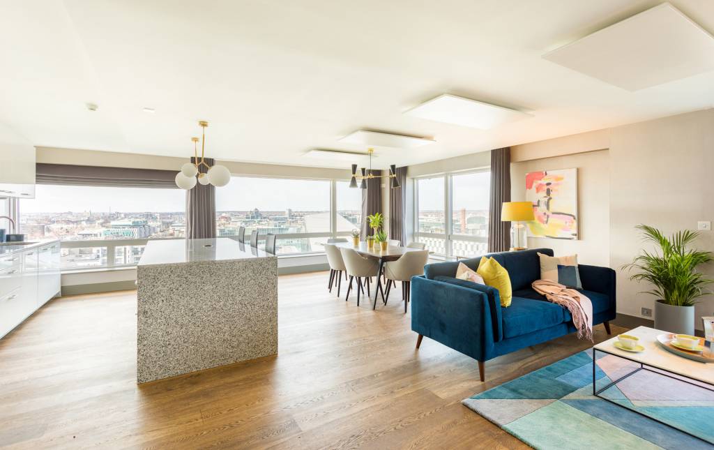 Our Cairo chandelier in the Millennium Tower Penthouse, Dublin