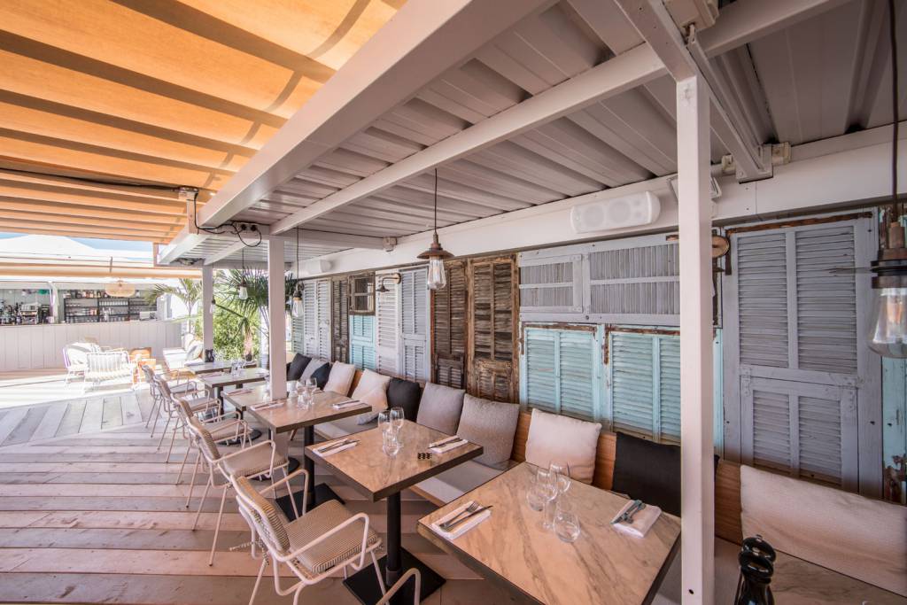 Our outdoor lighting fixtures add to the rustic charm of La Plage 45 