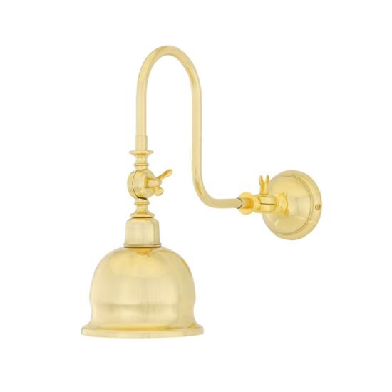 Apia Vintage Swivel Brass Picture Wall Light, Polished Brass