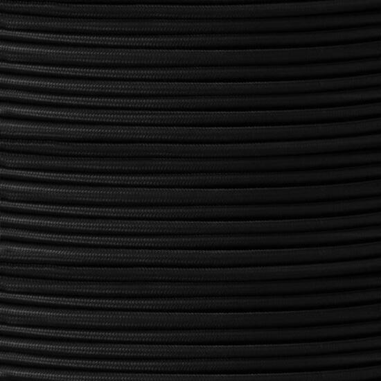 Black Fabric Braided Cable, 2 Core Round