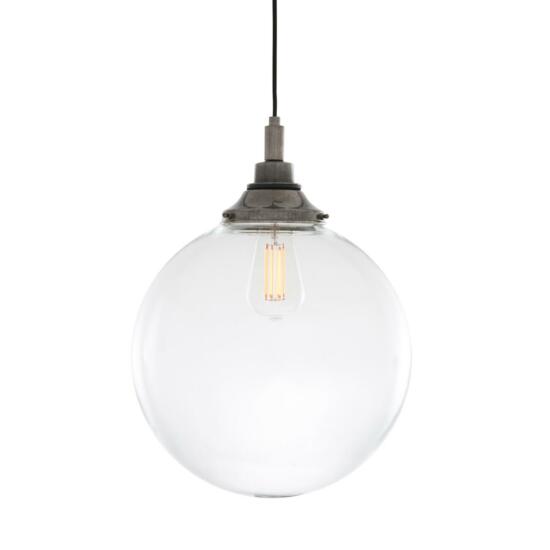 Laguna Clear Globe Bathroom Pendant Light 30cm IP44