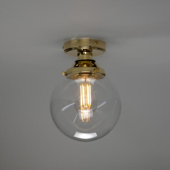 Deniz Globe Bathoom Ceiling Light 11" IP44