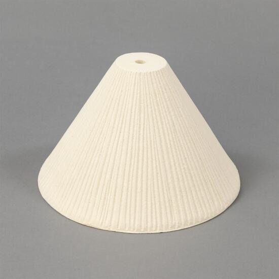 Tilia Ceramic Cone Shade 24cm, Matte White Striped