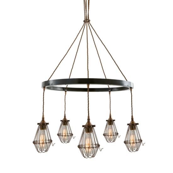 Praia One-Tier Industrial Ring Chandelier