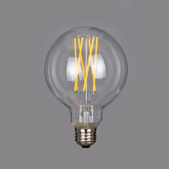 LED XL Round Filament Bulb Dimmable E26 4W 2300k 350lm 3.7"