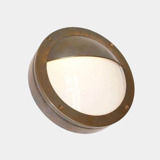 Begawan Outdoor Marine Wall Light 27cm IP54, Antique Brass