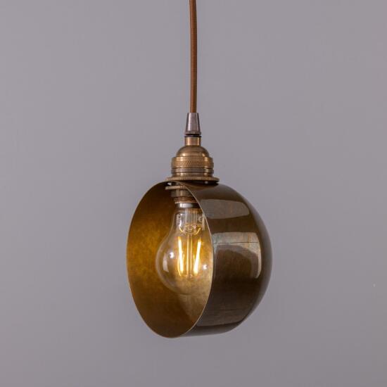 Bogota Modern Brass Pendant Light, Antique Brass