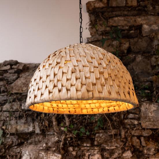 Betty Small Rattan Abaca Pendant Light 58cm