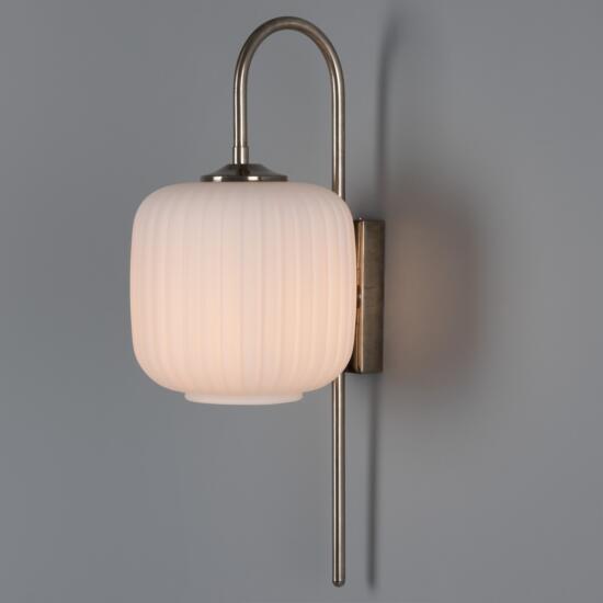 Astoria Reeded Glass and Brass Wall Sconce 7.75" IP20