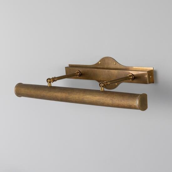 Bilbury Reeded Adjustable Brass Picture Light 24" IP20