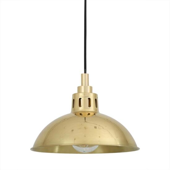 Talise Industrial Brass Pendant Light 30cm IP65