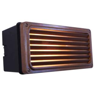 Agher Recessed Grill Patio Wall Light IP54