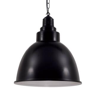 Danicaans Large Industrial Factory Pendant Light, Powder Coated Black
