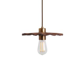 Kapok Organic Ceramic Pendant Light 27cm, Red Iron