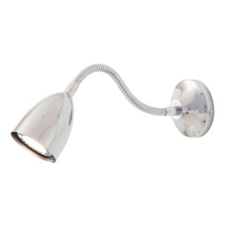 Sydney Loft Wall Light with Flexible Gooseneck Arm, Polished Chrome