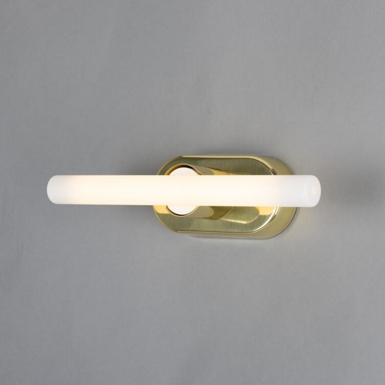 Valencia Bathroom Mirror Light IP20, Polished Brass with 300mm Bulb