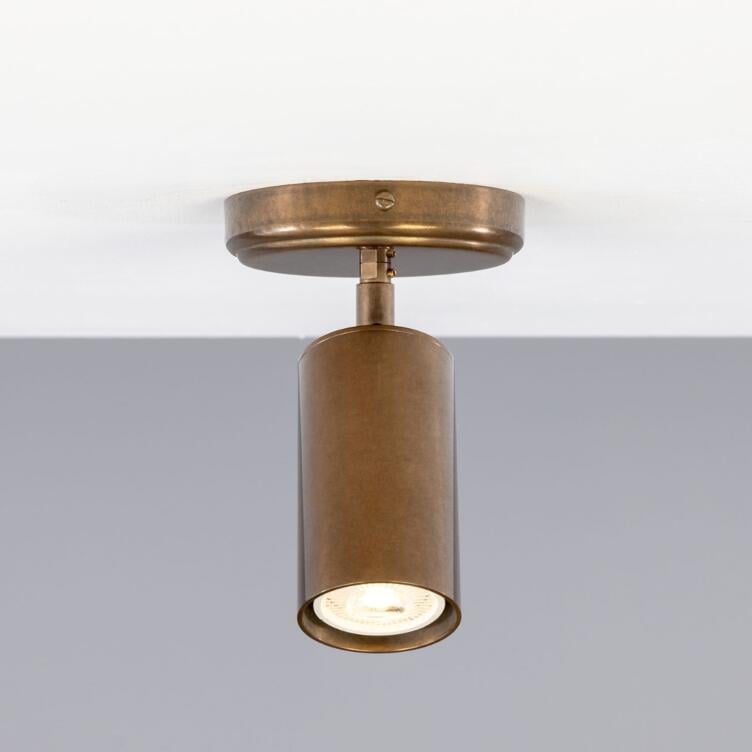 Evanston Directional Brass Ceiling Spot Light, Antique Brass Evanston Directional Brass Ceiling Spot Light, Antique Brass