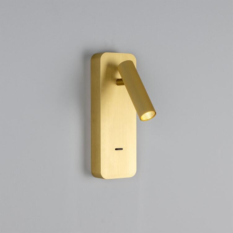 Burnaby LED Wall Adjustable Reading Light, Brushed Gold Burnaby LED Wall Adjustable Reading Light, Brushed Gold